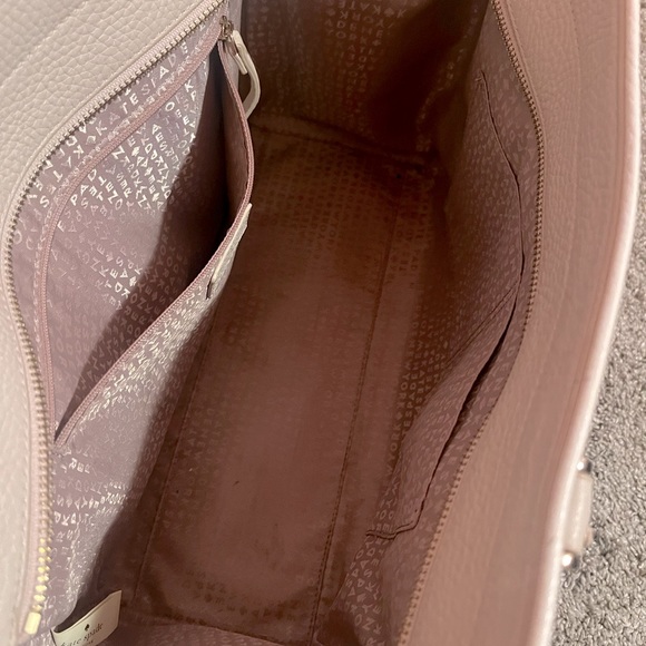 Kate Spade Beige Cream Chester Street Allyn Pebbled Leather Large Tote Purse - Picture 5 of 7